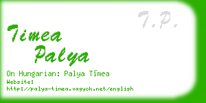 timea palya business card